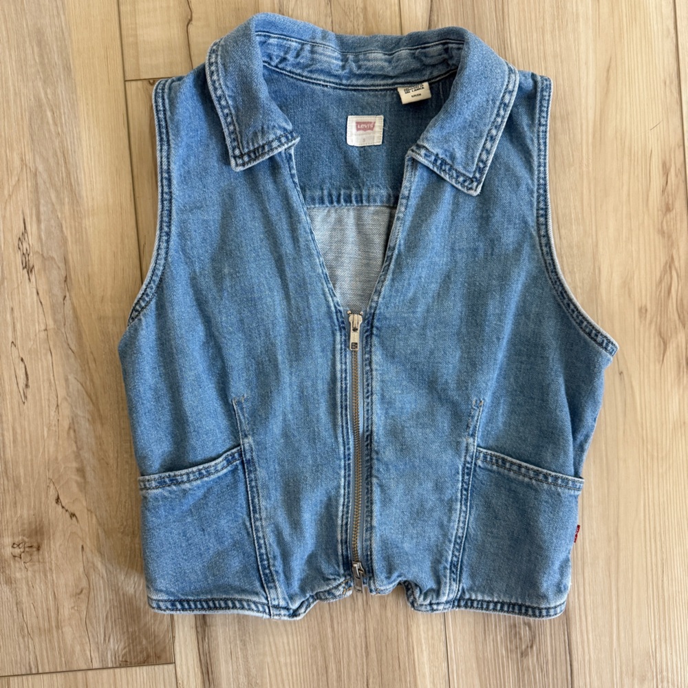 Levi's Light Blue Denim Vest
